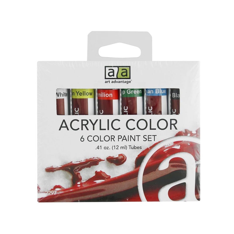 Art Advantage Paint Set Acrylic .41oz 6 Color - Image 1